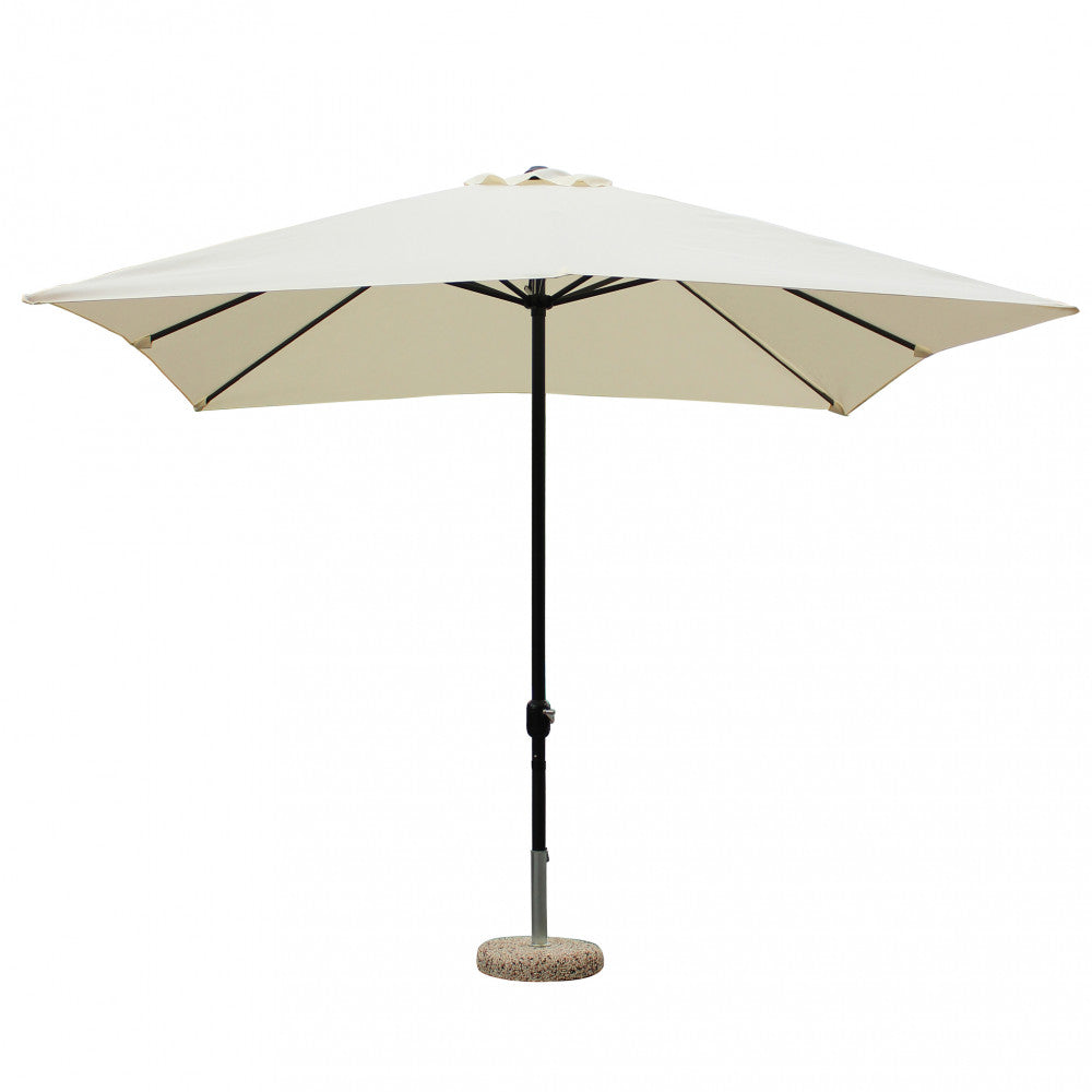 Ombrellone mercurio 3 x 3 p/c nero telo ecru