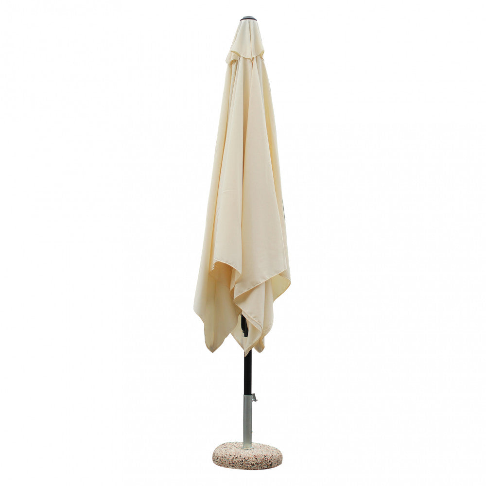 Ombrellone mercurio 3 x 3 p/c nero telo ecru