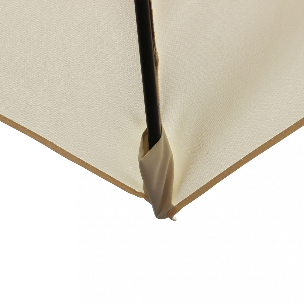 Ombrellone mercurio 3 x 3 p/c nero telo ecru