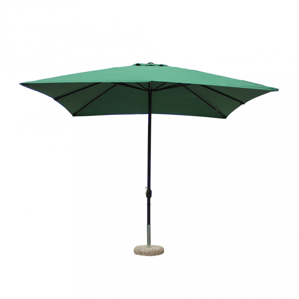 Ombrellone mercurio 3 x 3 p/c nero telo verde