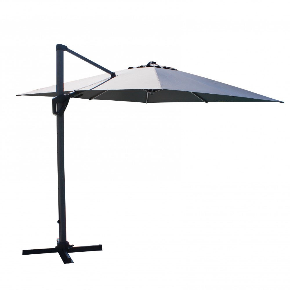 Ombrellone mendel grgio effetto legno p/l 3 x 4 grigio