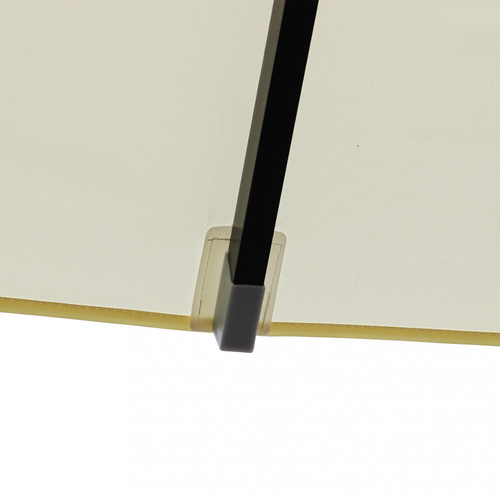 Ombrellone brian p/c nero 3 x 3 telo beige