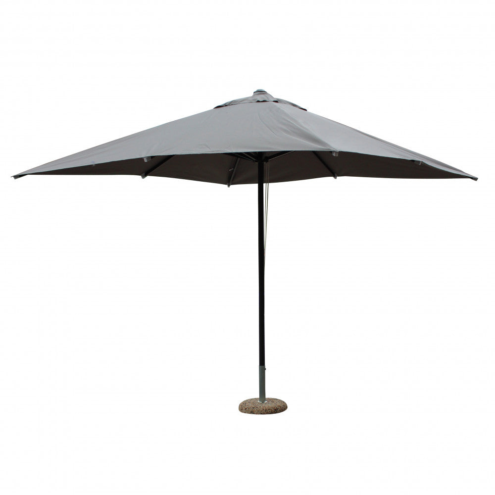 Ombrellone brian p/c nero 3 x 3 telo grigio