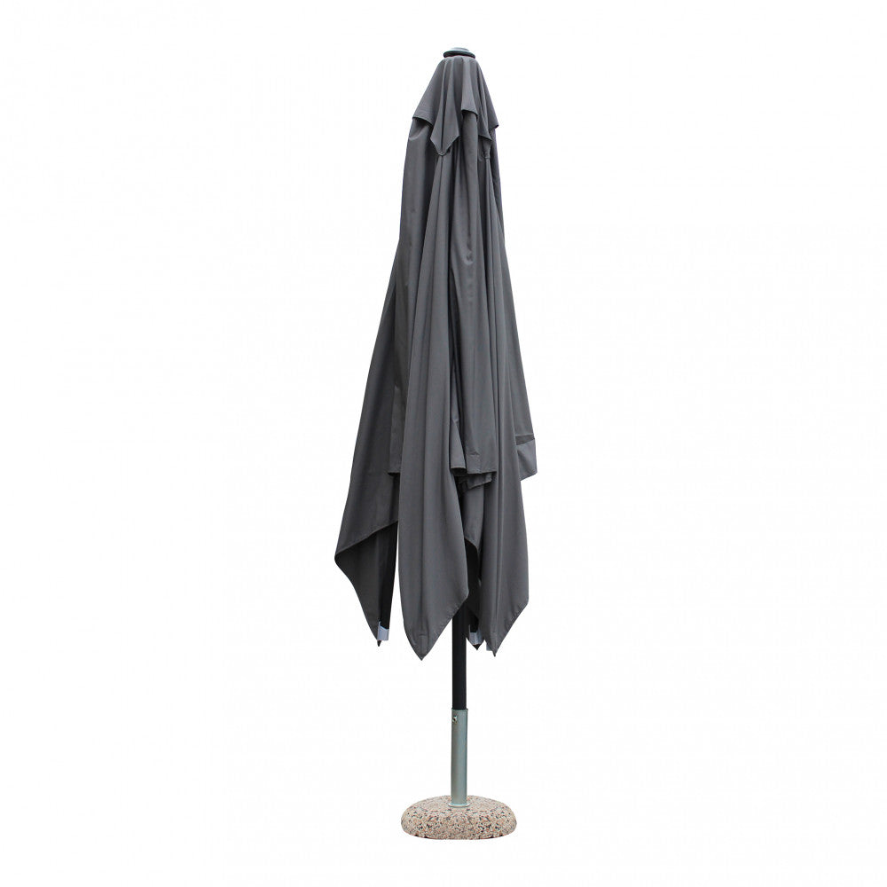 Ombrellone brian p/c nero 3 x 3 telo grigio