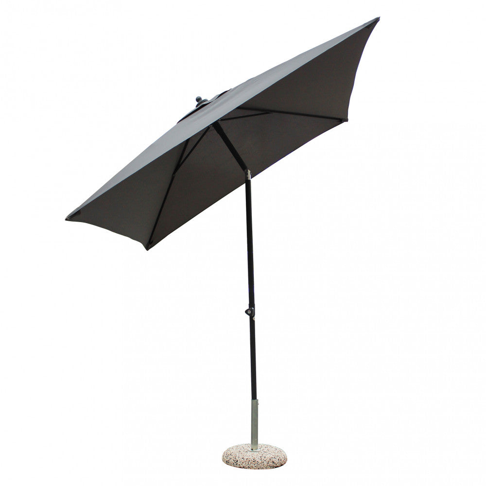 Ombrellone nice nero p/c 2 x 2 telo grigio