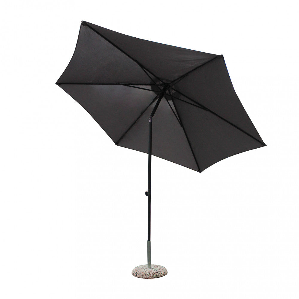 Ombrellone nice nero p/c ø 3 telo grigio