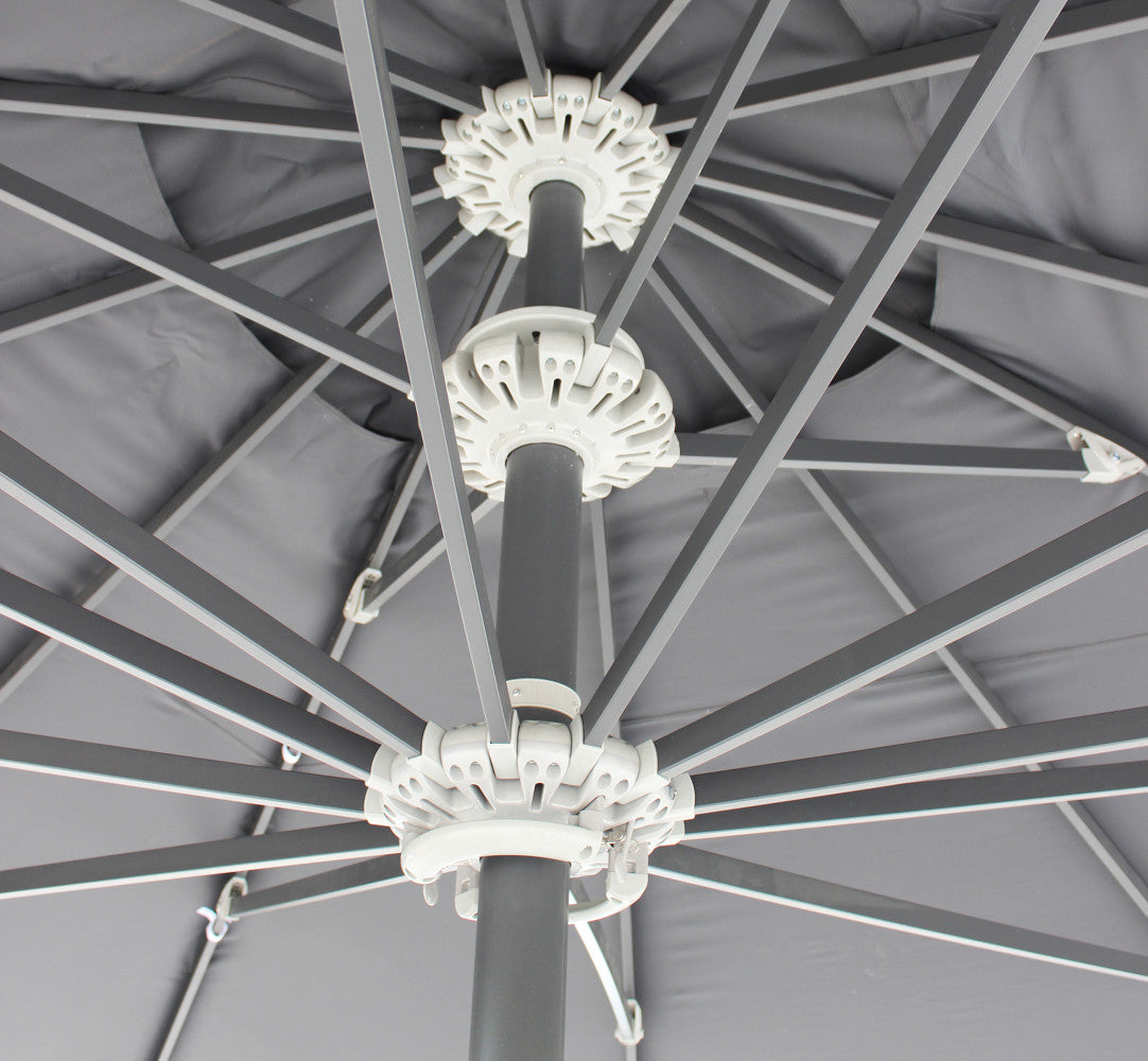 Ombrellone giove p/c antracite 5 x 5