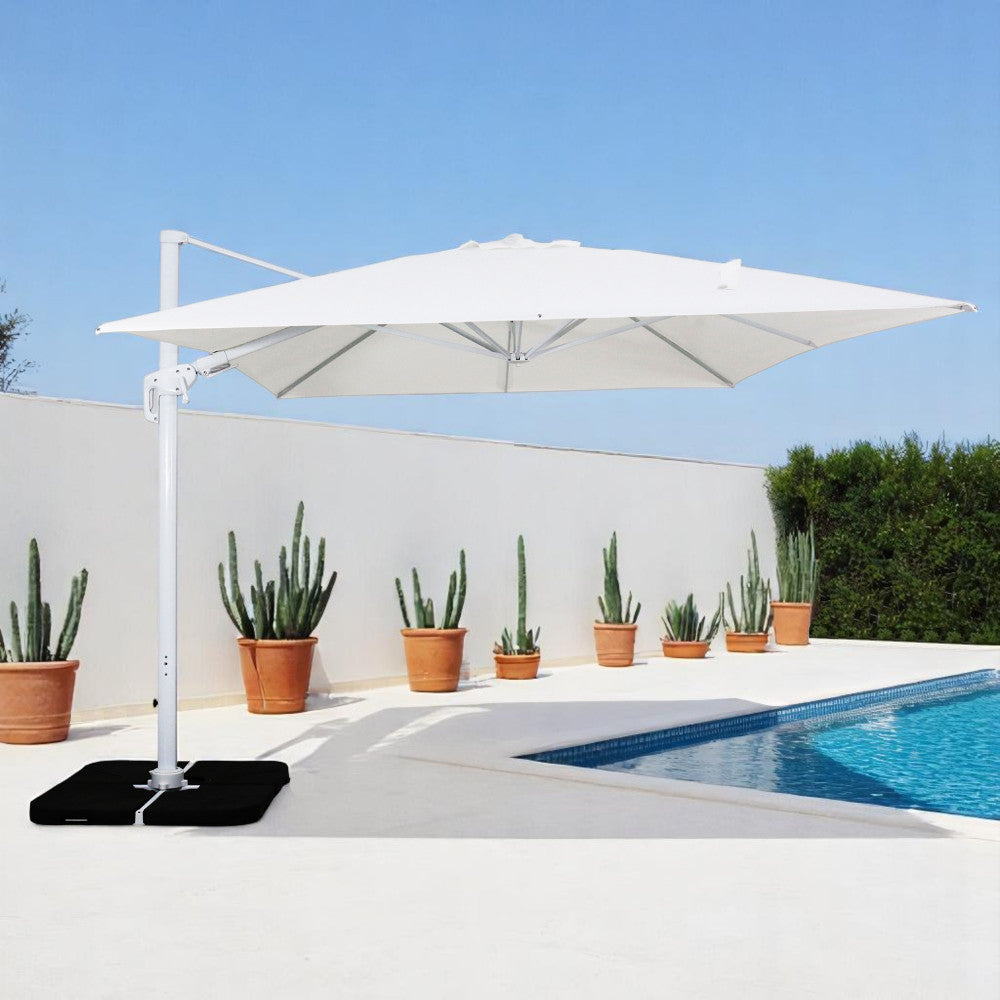 Ombrellone hamel 3 x 4 p/l bianco