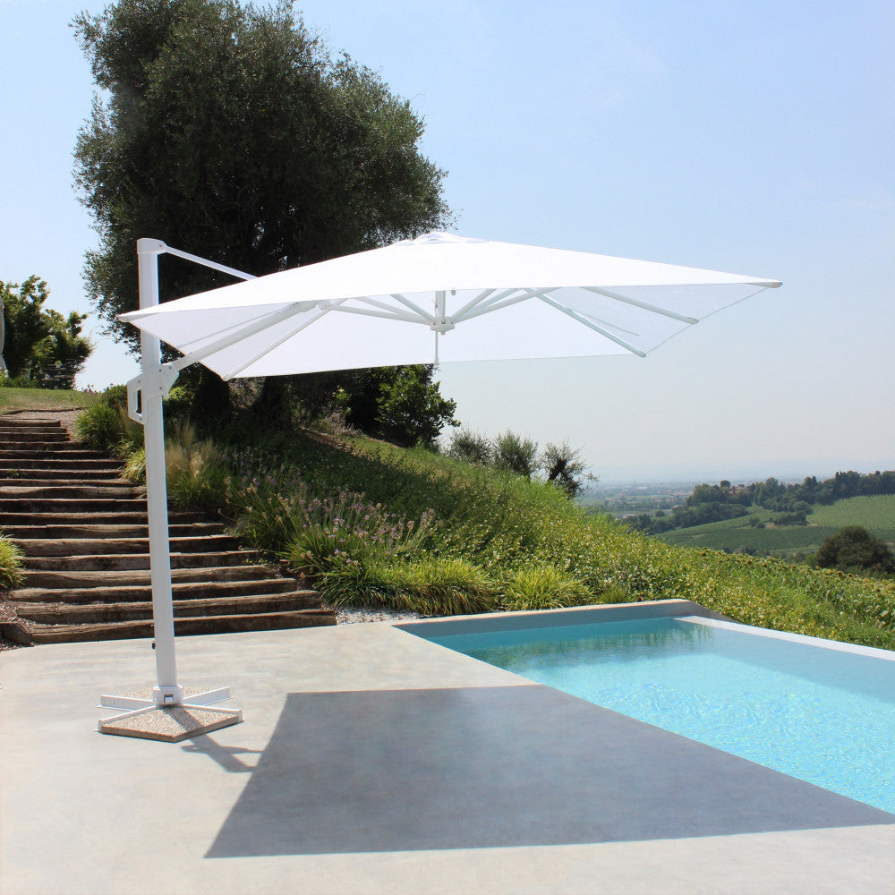 Ombrellone stephenson bianco p/l 3 x 4 telo bianco