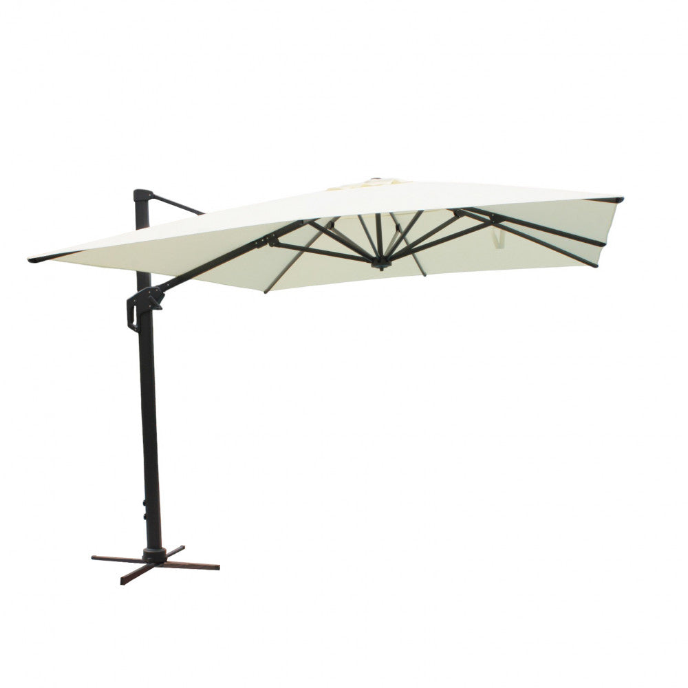 Ombrellone stephenson nero p/l 3 x 4 telo beige