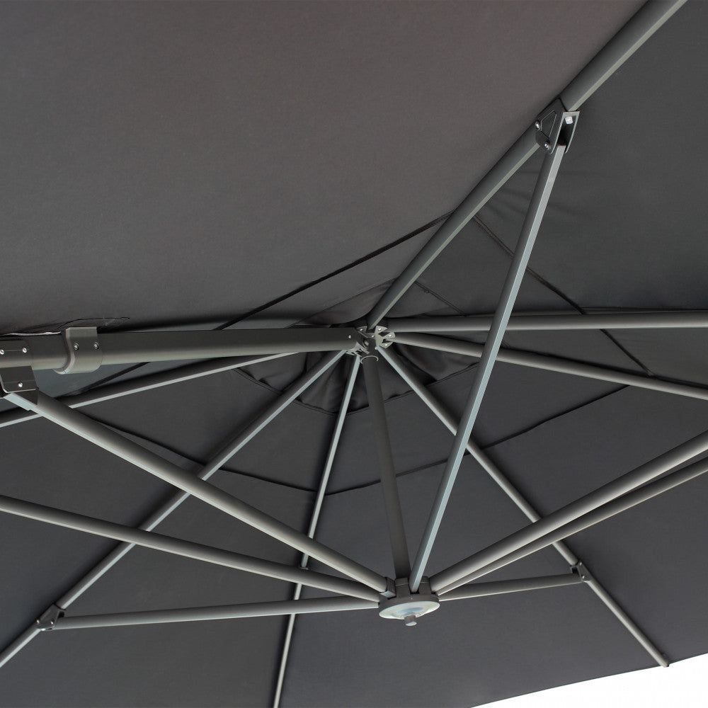 Ombrellone stephenson nero p/l 4 x 4 telo nero