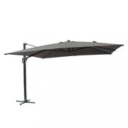 Ombrellone acrux nero p/l 4 x 4 telo grigio