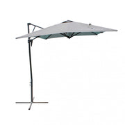 Ombrellone altair nero p/l 2 x 3 telo grigio chiaro