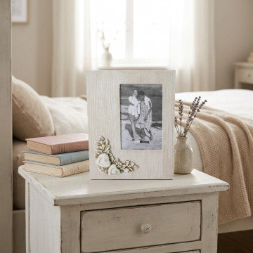 Portafoto shabby chic rettangolare tortora 10 x 15
