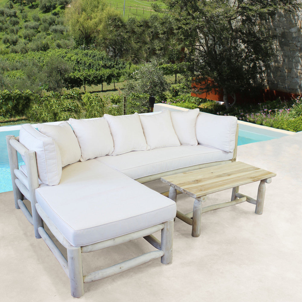 Divano con chaise longue martinez c/cuscini