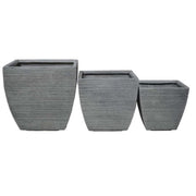 Set of 3 marigold vases