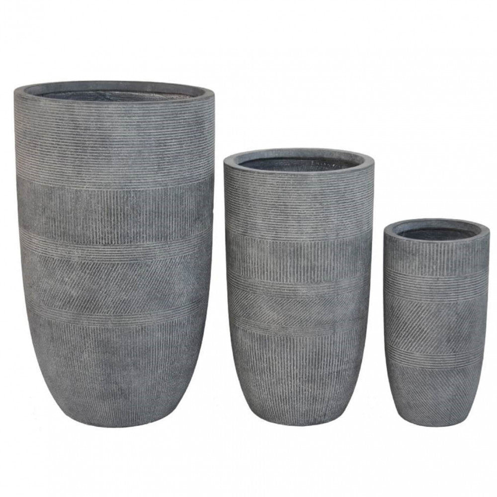 Set of 3 jasmine vases