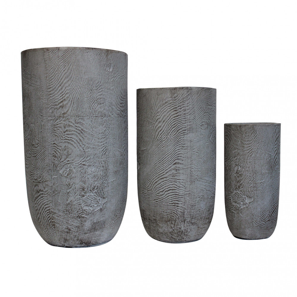 Set of 3 begonia pots