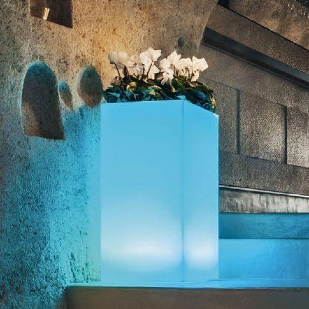 Vaso luminoso octans 80 h con led multicolor e batteria solare