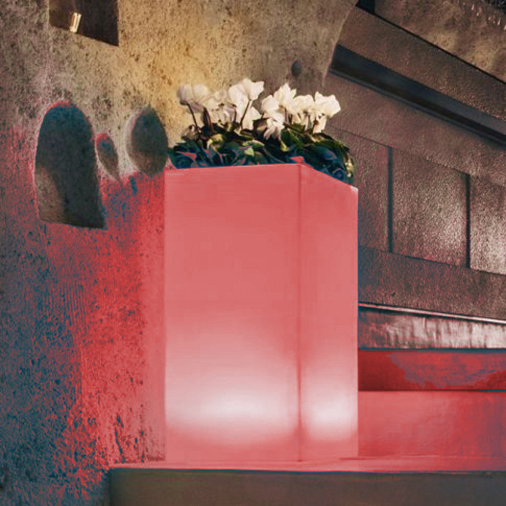 Vaso luminoso octans 80 h con led multicolor e batteria solare