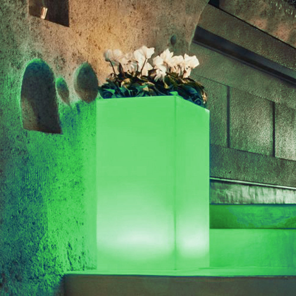 Vaso luminoso octans 80 h con led multicolor e batteria solare