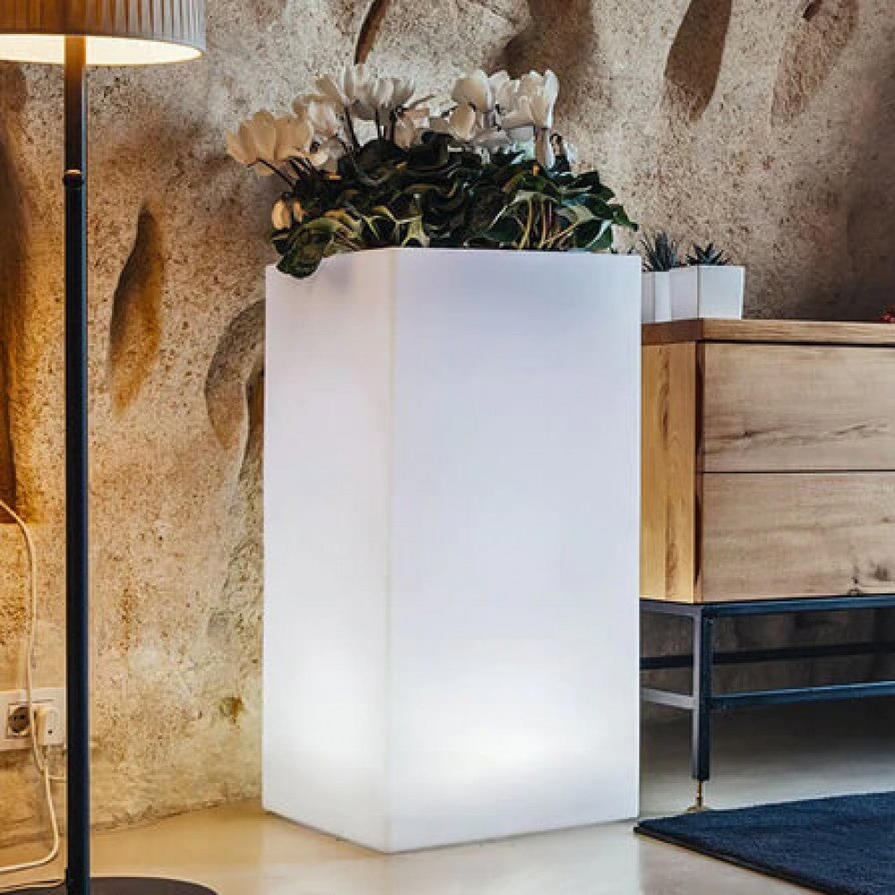 Vaso luminoso octans 80 h con led multicolor e batteria solare