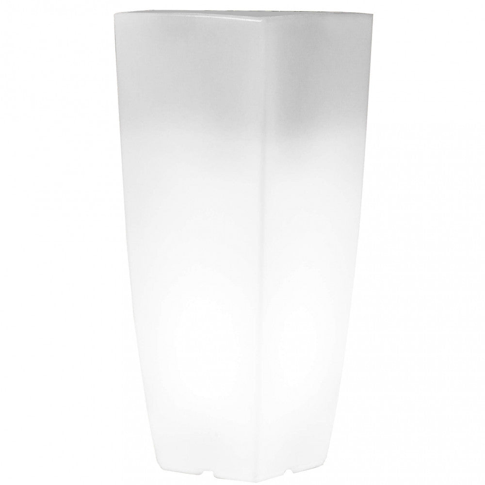 Vaso luminoso hydrus 90 h con led multicolor e batteria solare