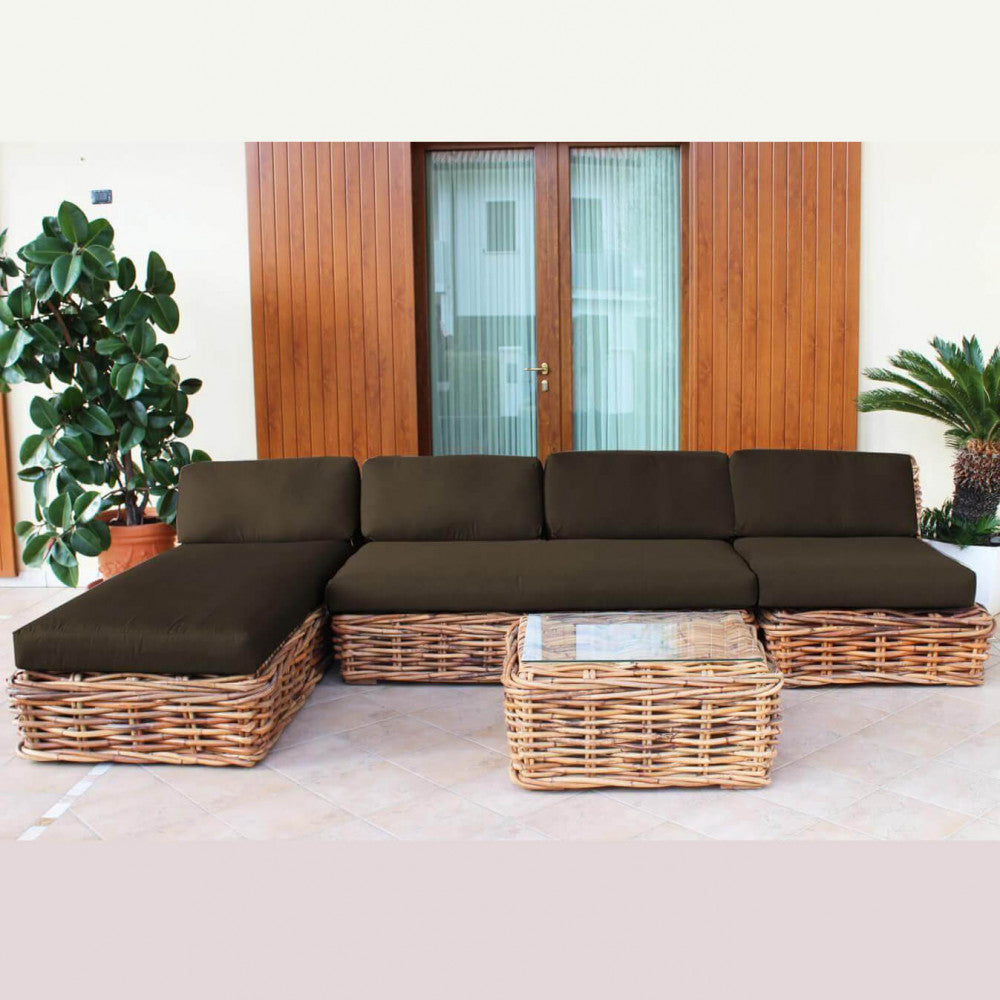 Poltrona componibile polinesia c/cuscini