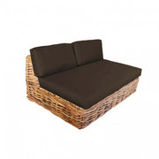 Polynesian modular sofa with cushions