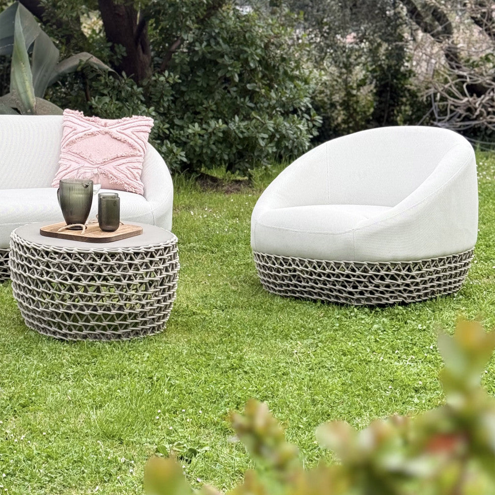 Poltrona girevole lafayette c/cuscini