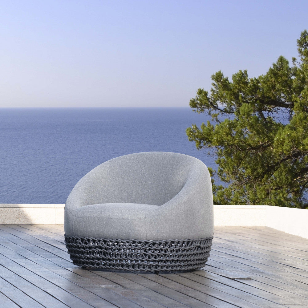 Poltrona girevole lafayette c/cuscini